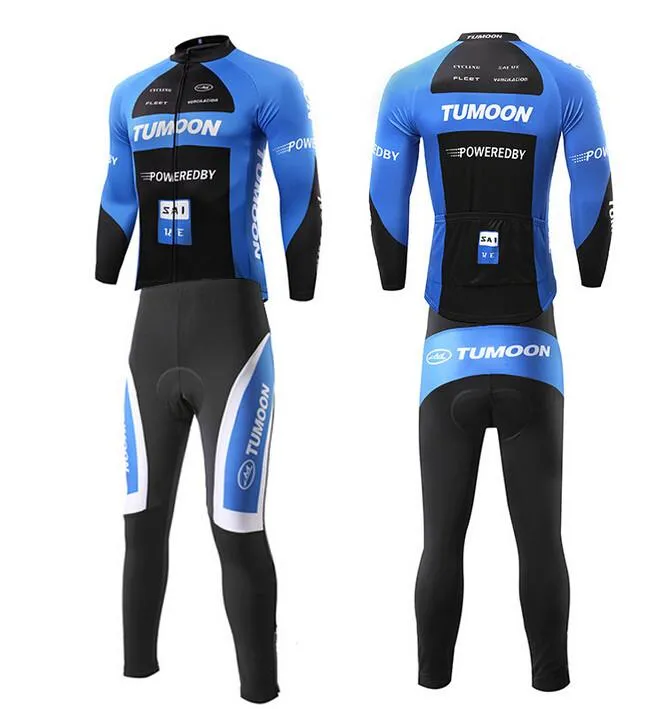 TUMOON Fashion Long Sleeve Cycling Jersey Set