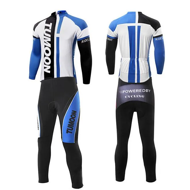 TUMOON Fashion Long Sleeve Cycling Jersey Set