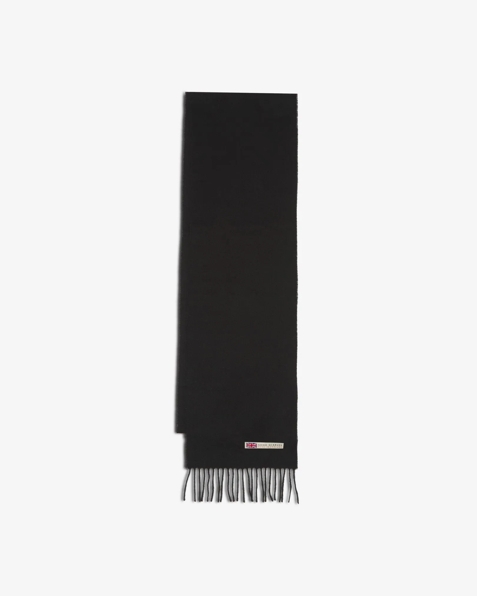 UK Wool Scarf - Lowlands in Black