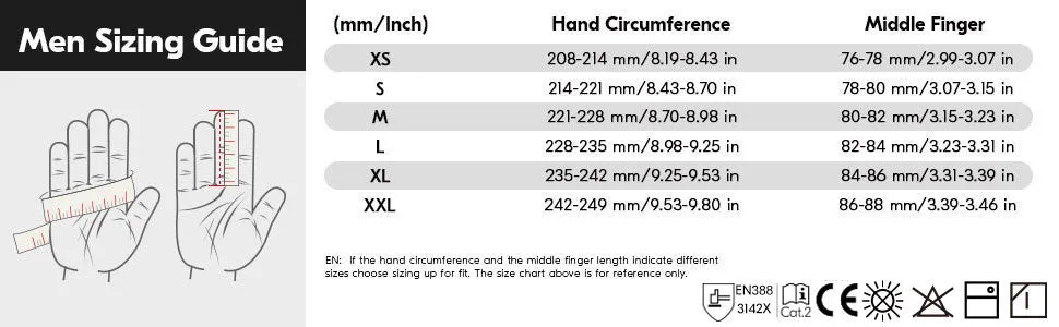 VGO NGG X1 1Pair Seamless Utility Gloves, Mechanic Synthetic Leather Gloves,Knuckle Impacted Work Gloves(TP1105)