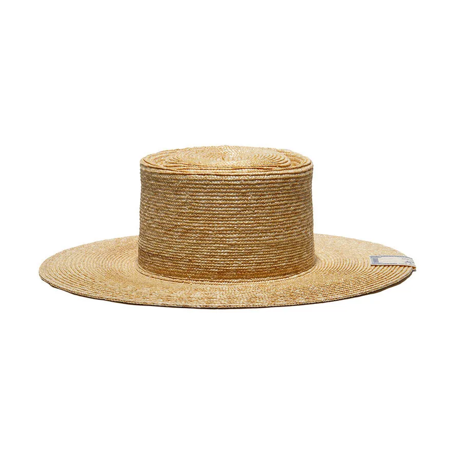 WHEAT PORK PIE HAT - Natural