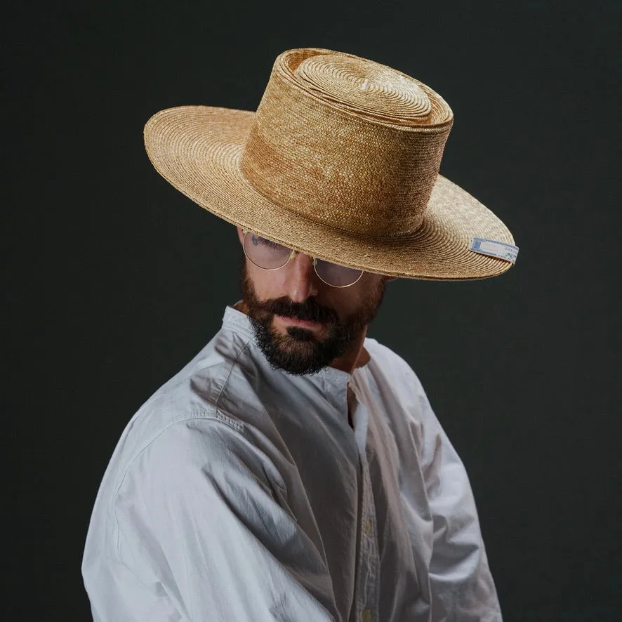 WHEAT PORK PIE HAT - Natural