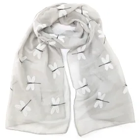 White Dragonfly Scarf