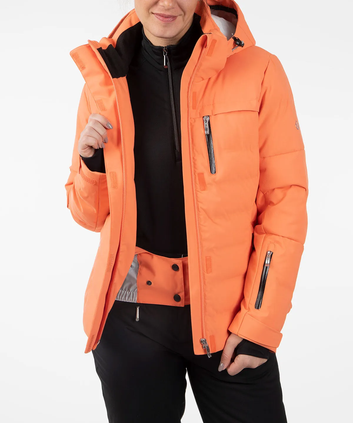 Women's Amber Waterproof Stretch Jacket with Removable Hood