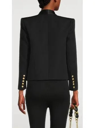 Women’s Double-Breasted Black Tuxedo Jacket