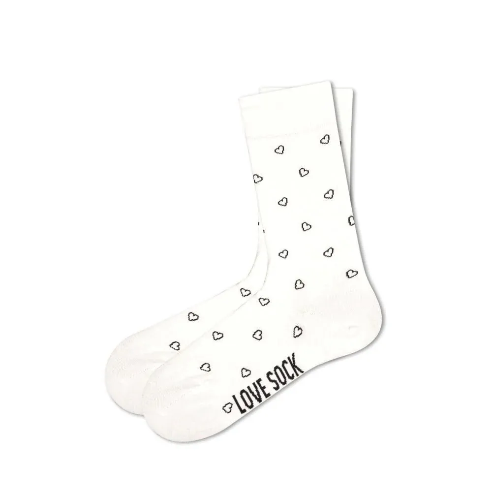 Women's Fun Hearts Dress Socks - Organic Cotton, Gift Pack