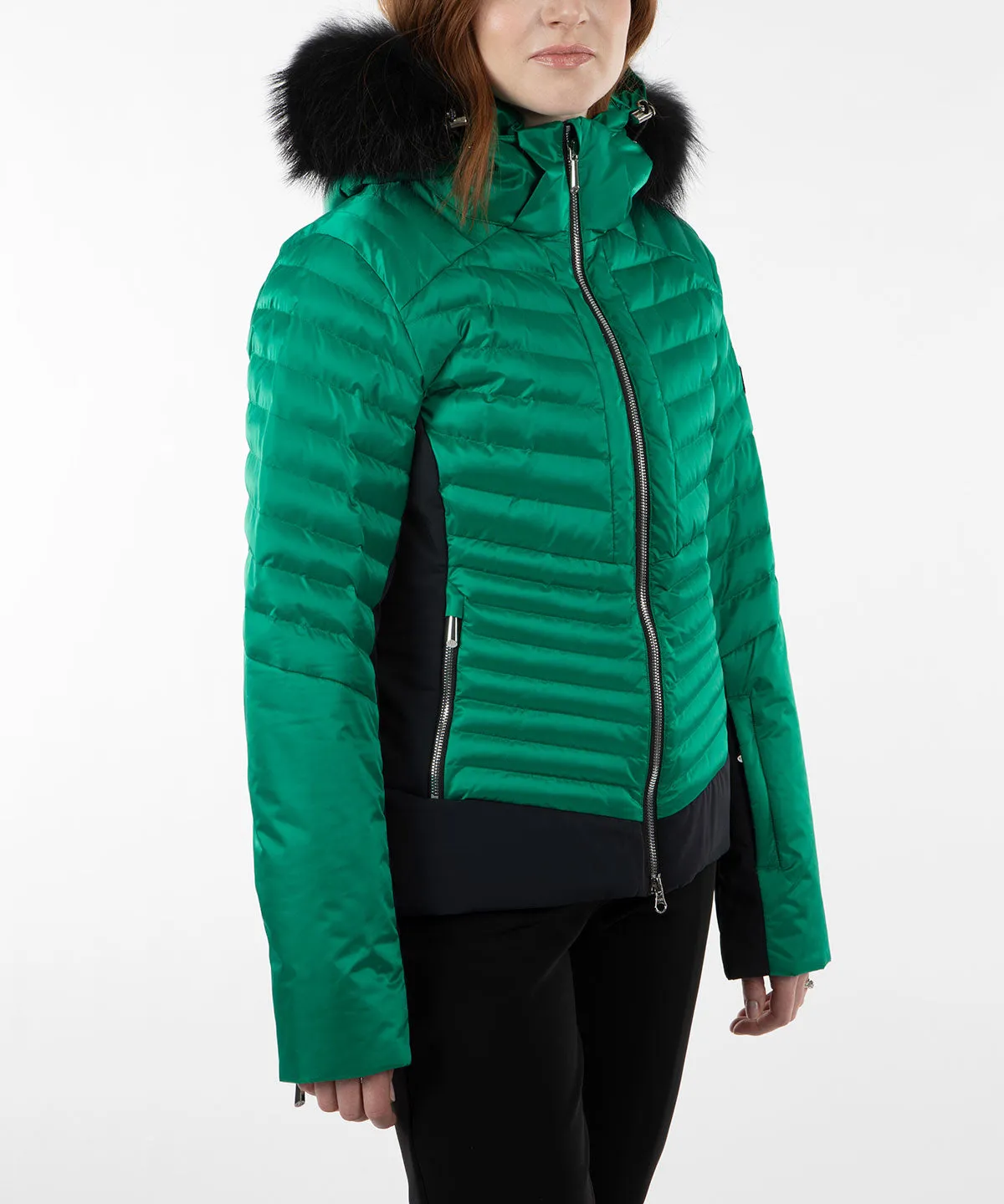 Women's Kendall Waterproof Quilted Jacket with Removable Fur Hood