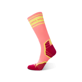 Women's Ride Soft Cycling Pink crew socks 2-packs