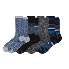 Women's Touch Wear Everyday Blue crew socks 4-packs